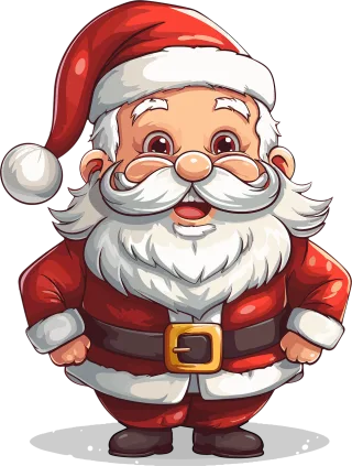 Ai generated Santa claus Santa Stickdatei