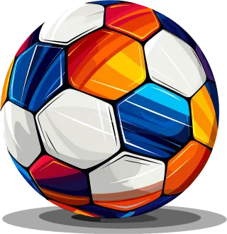 Ai generated Soccer Ball Stickdatei