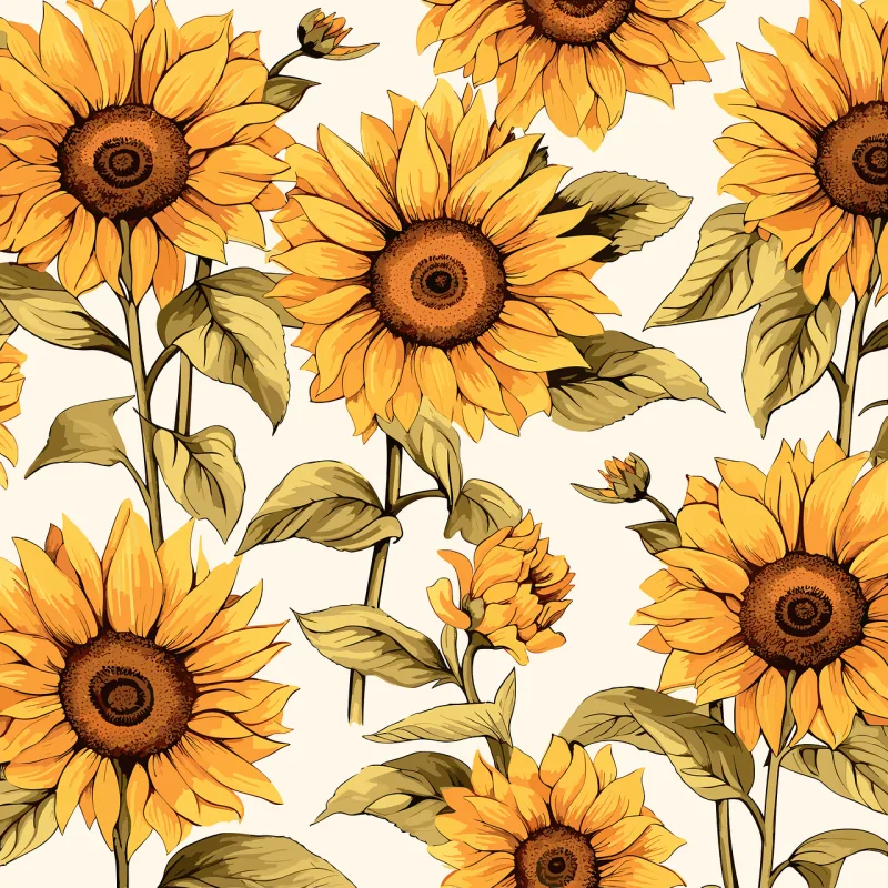 Sunflowers Flowers Flower wallpaper Stickdatei – Blumen