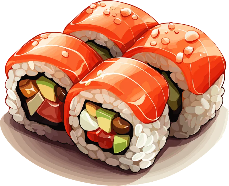 Sushi Fish Fresh Stickdatei – Essen & Trinken
