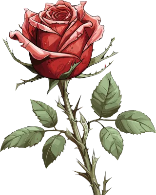 Rose Nature Thorns Stickdatei