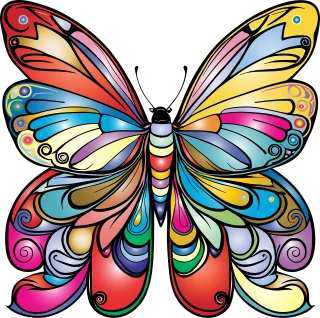 Butterfly Nature Insect Stickdatei