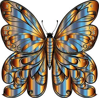 Butterfly Insect Wings Stickdatei