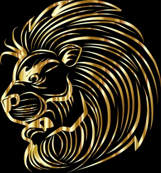 Lion Animal Feline Stickdatei