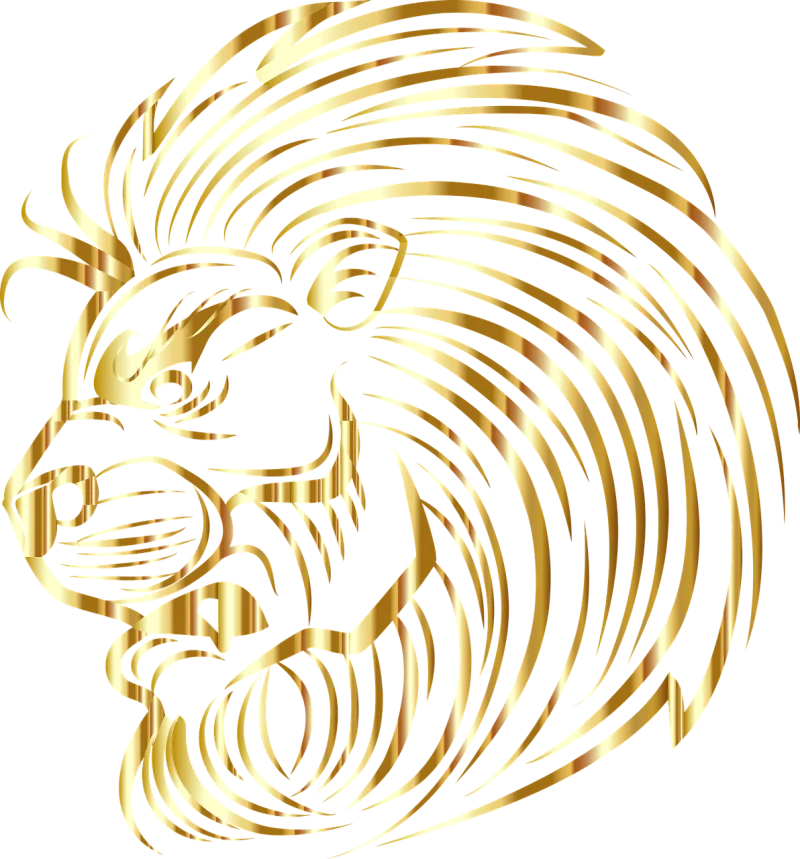 Lion Feline Head Stickdatei – Tiere