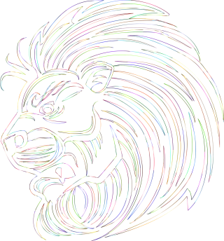 Lion Feline Animal Stickdatei