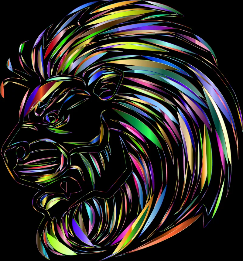 Lion Animal Feline Stickdatei – Tiere
