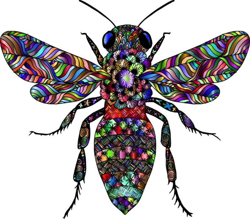 Bee Insect Animal Stickdatei – Tiere