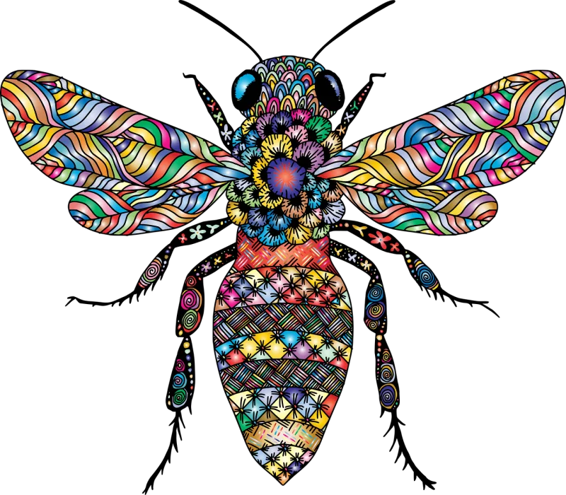 Bee Insect Animal Stickdatei – Tiere