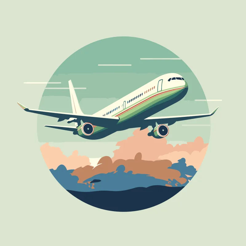 Ai generated Airplane Flight Stickdatei – Fahrzeuge