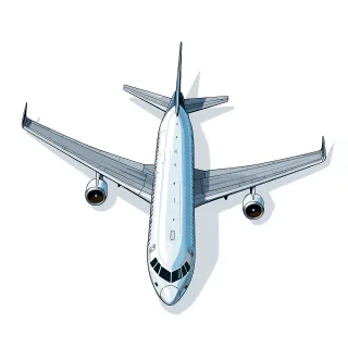 Ai generated Plane Aircraft Stickdatei