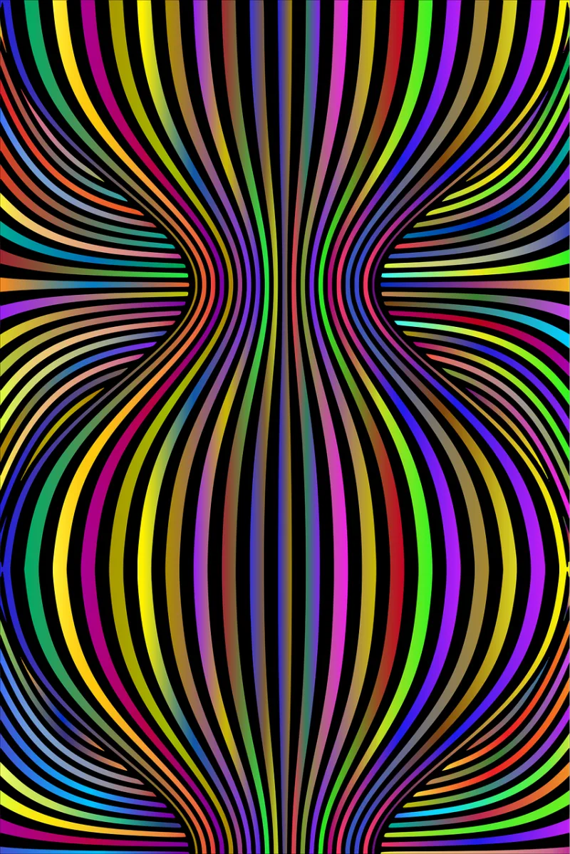 Lines Waves Geometric Stickdatei – Kinder