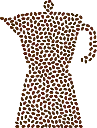 Coffee beans Kettle Coffee pot Stickdatei