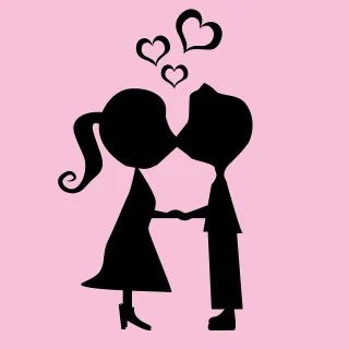 Love Hearts Romance Stickdatei