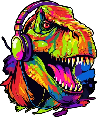 Ai generated Dinosaur T-rex Stickdatei