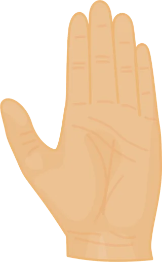 Hand Palm Fingers Stickdatei