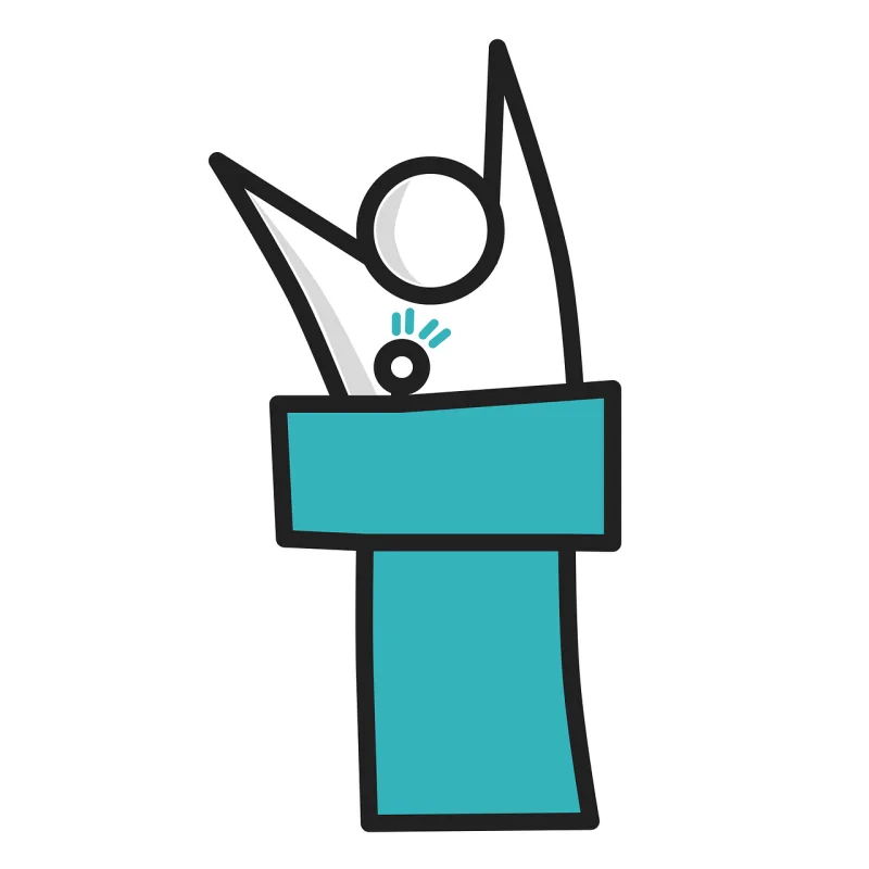 Human Cartoon Speaker Stickdatei – Musik