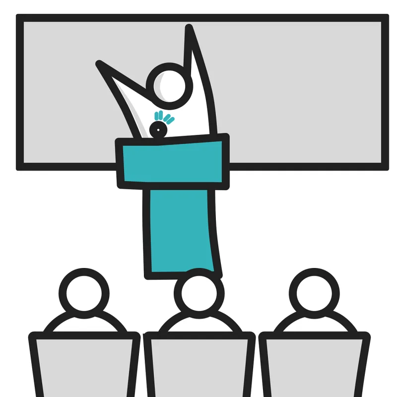 People Cartoon Presentation Stickdatei – Weihnachten