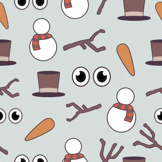 Snowman Cartoon Carrot Stickdatei
