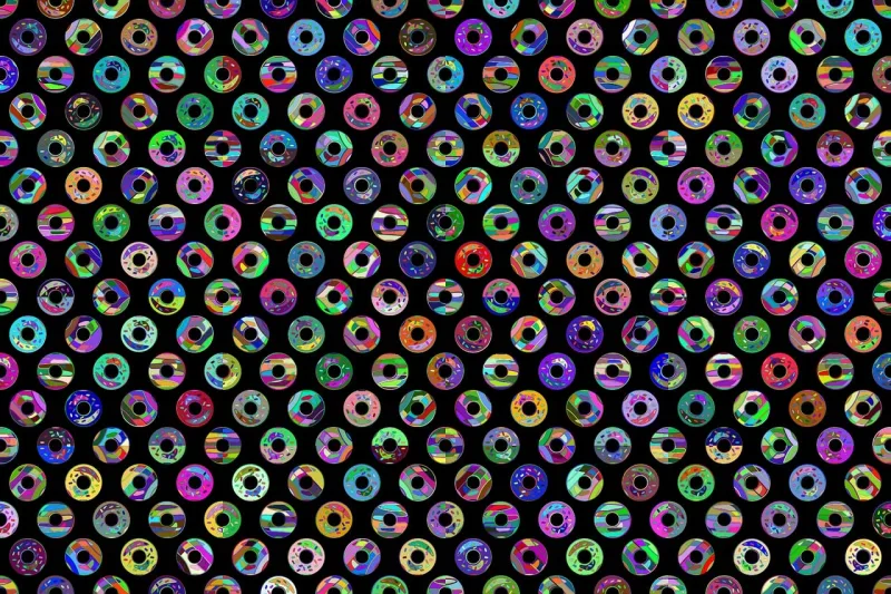Donuts Food Pattern Stickdatei – Essen & Trinken