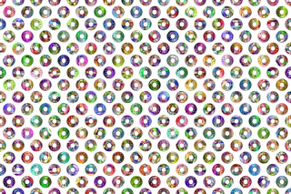 Donuts Food Pattern Stickdatei