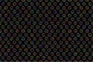 Donuts Food Pattern Stickdatei