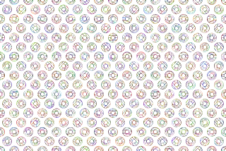Donuts Food Pattern Stickdatei