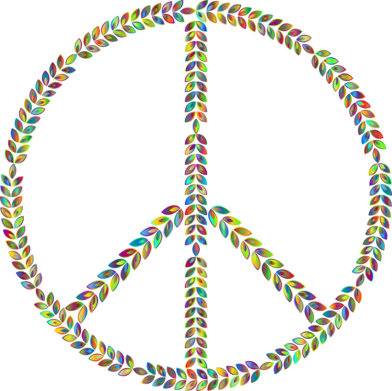 Peace Sign Nature Stickdatei – Weihnachten