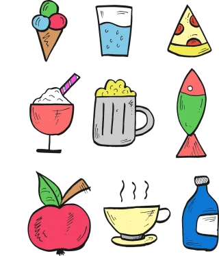 Drink Coffee Fish Stickdatei – Essen & Trinken