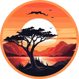 Ai generated Tree Lake Stickdatei