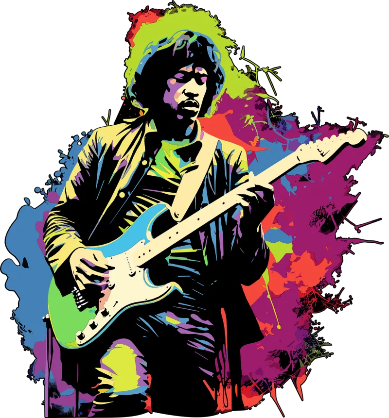 Ai generated Rockstar Jimmy Stickdatei – Musik