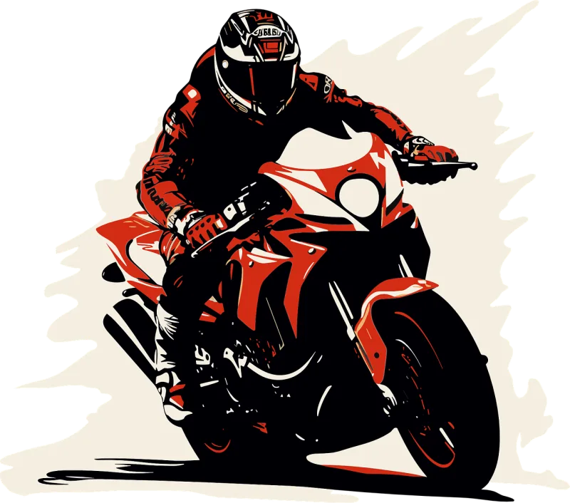 Ai generated Motorcycle Biker Stickdatei – Fahrzeuge