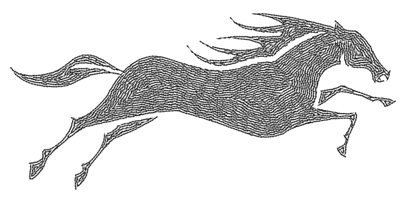 Horse Animal Equine Stickdatei – Tiere