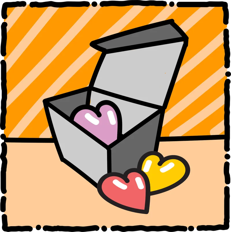 Present Hearts Gift Stickdatei – Weihnachten