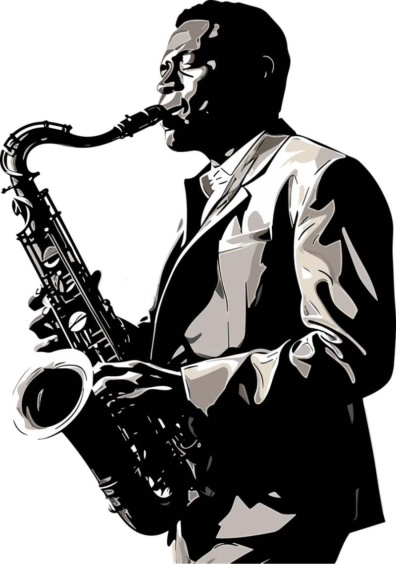 Ai generated Jazz Music Stickdatei – Musik
