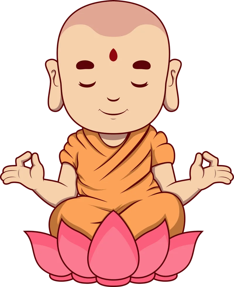 Buddha Buddha purnima Lotus Stickdatei – Blumen