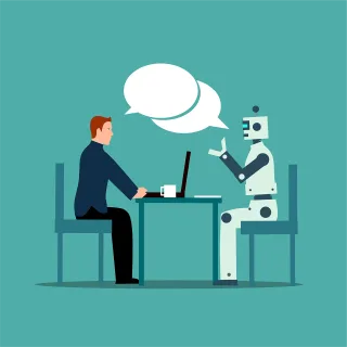Interview Robot Discussion Stickdatei