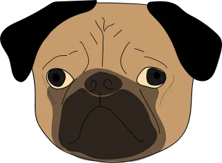 Pug Puppy Dog Stickdatei