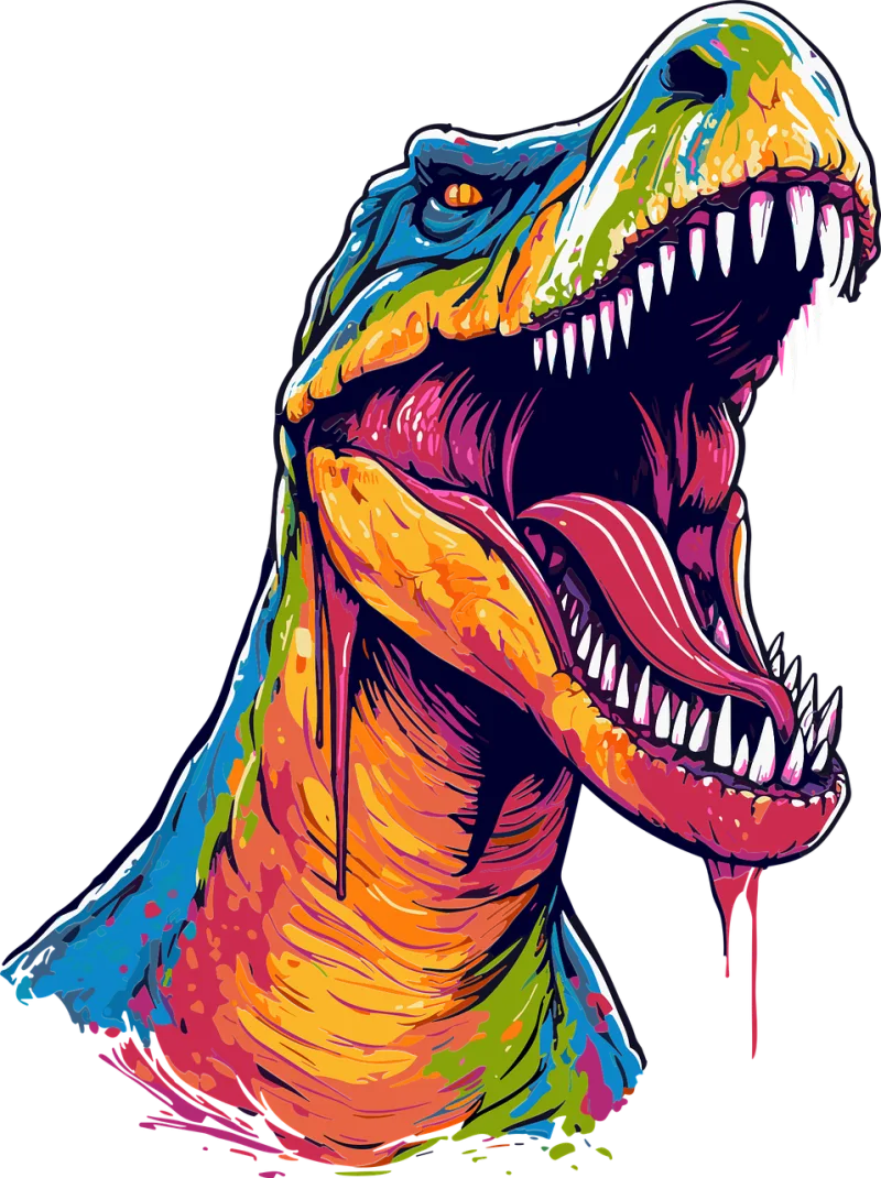 Dino Dinosaur Nature Stickdatei – Kinder