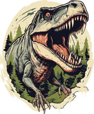 Ai generated Dinosaur Sticker Stickdatei