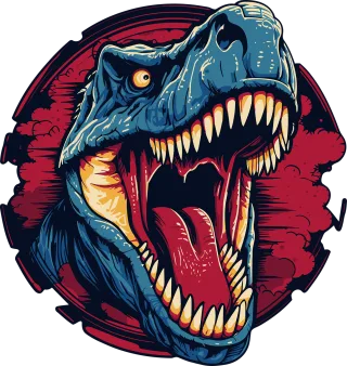 Ai generated Dinosaur Sticker Stickdatei