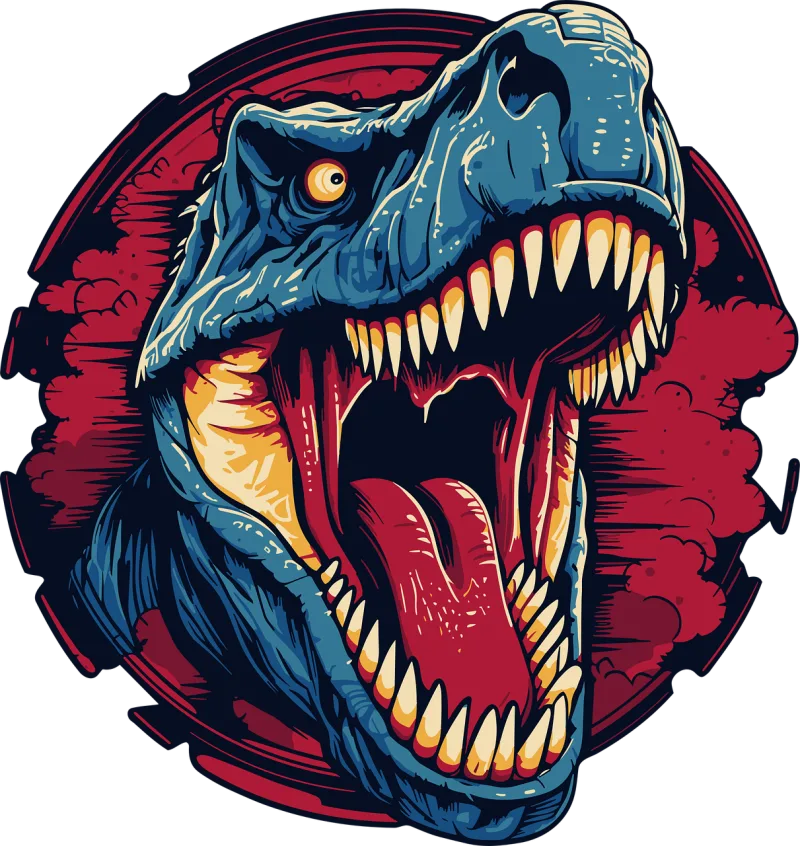 Ai generated Dinosaur Sticker Stickdatei – Kinder