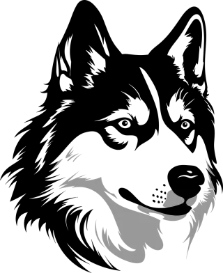 Husky Dog Alaskan Stickdatei – Tiere