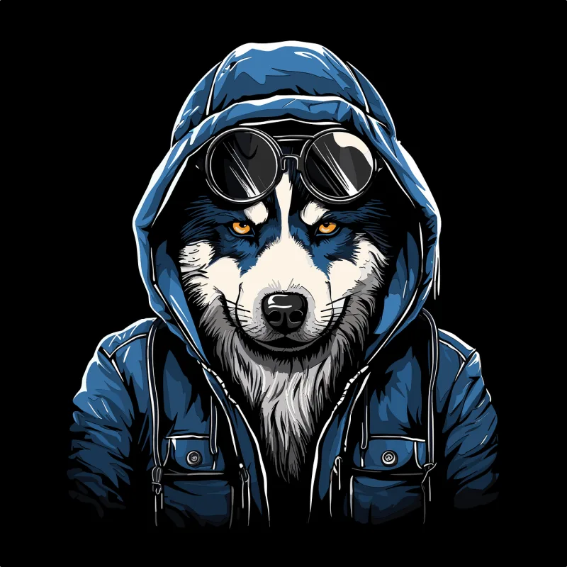 Ai generated Pet Dog Stickdatei – Tiere