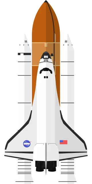 Space shuttle Rocket Challenger Stickdatei