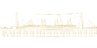 Ship Nature Titanic Stickdatei
