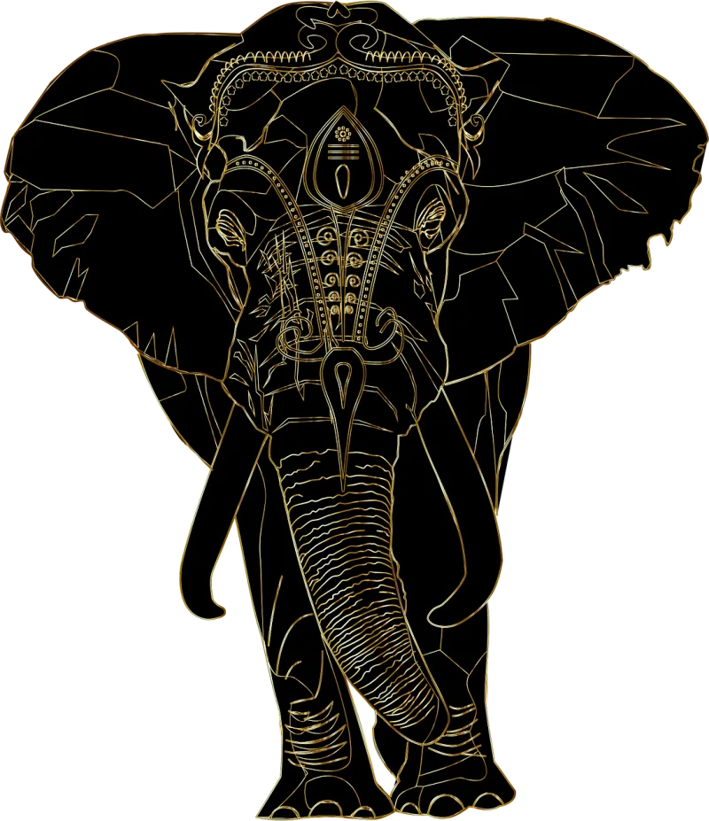 Elephant Animal Pachyderm Stickdatei – Tiere