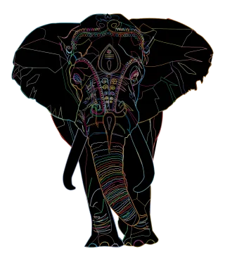 Elephant Animal Pachyderm Stickdatei