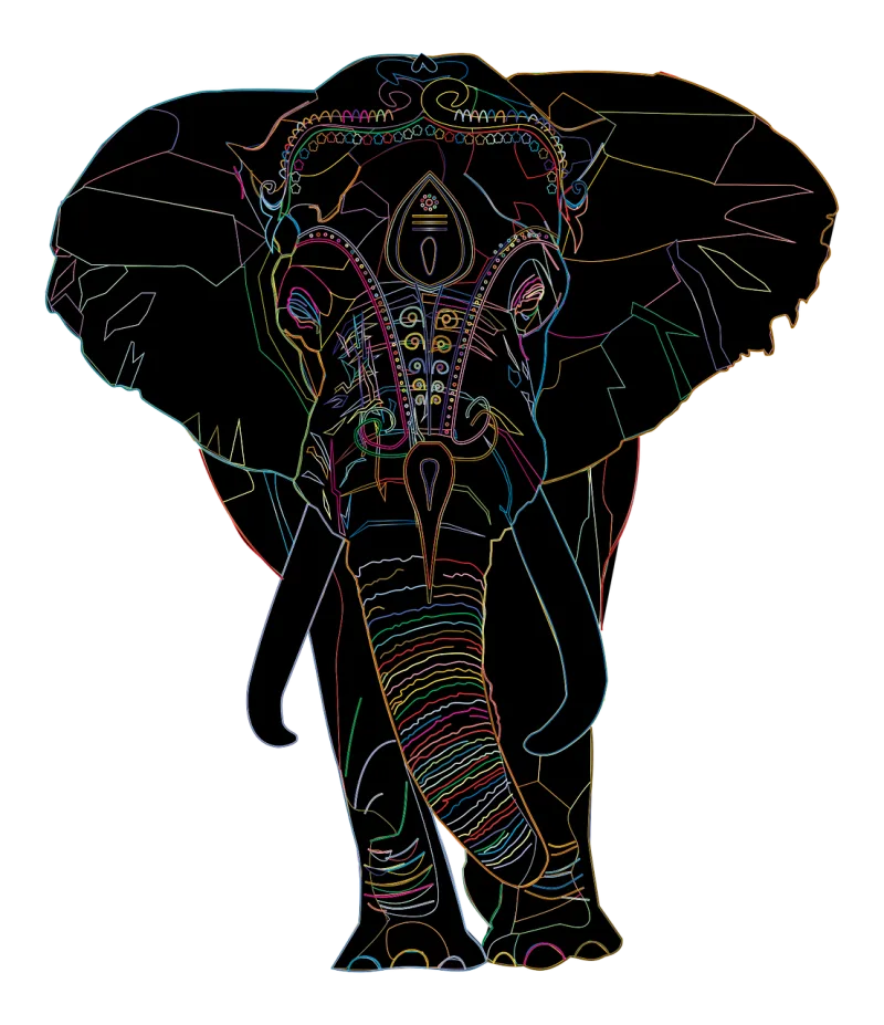 Elephant Animal Pachyderm Stickdatei – Tiere