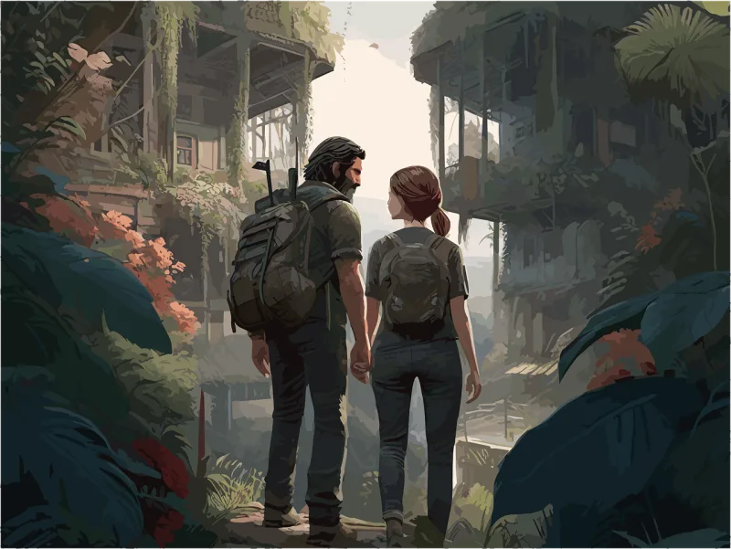 Last of us Art work Drawing Stickdatei – Herzen & Liebe